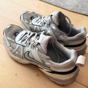 Nike V2K Summit White and Black Sneakers